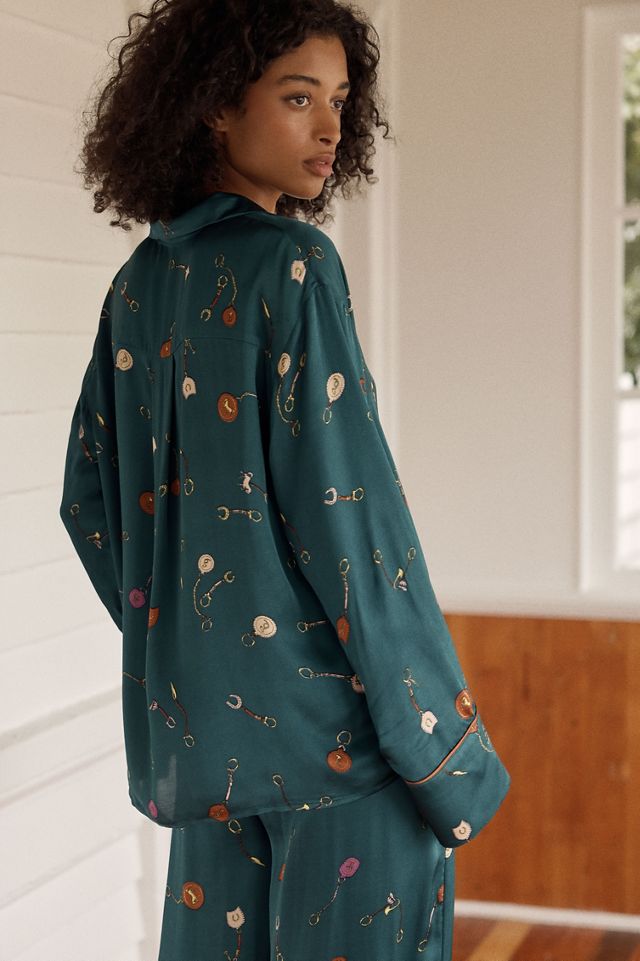 By Anthropologie Oversized Button-Front Pyjama Shirt #3