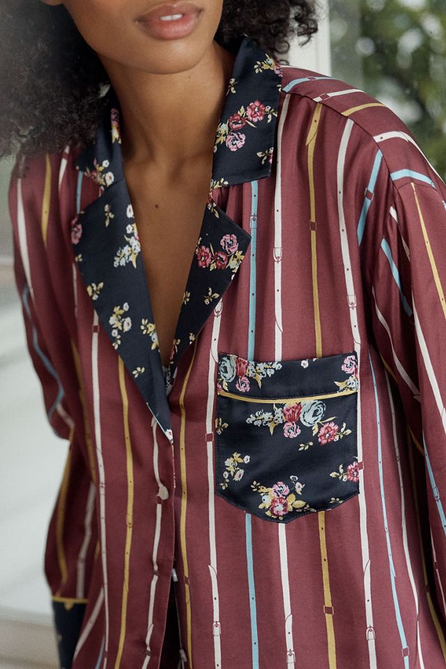 By Anthropologie Oversized Button-Front Pyjama Shirt #1