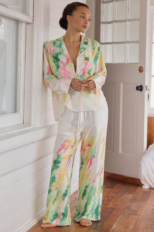 Lyrebird Silky Oversized Pajama Shirt #1