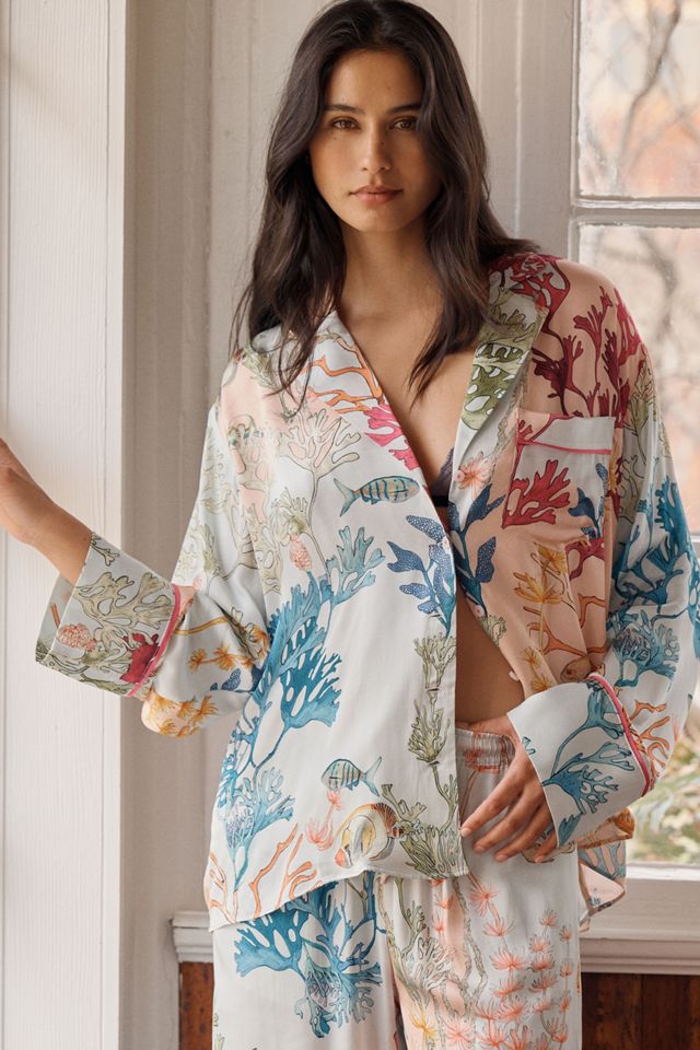 Lyrebird Neela Oversized Pajama Shirt in LB Silky #1