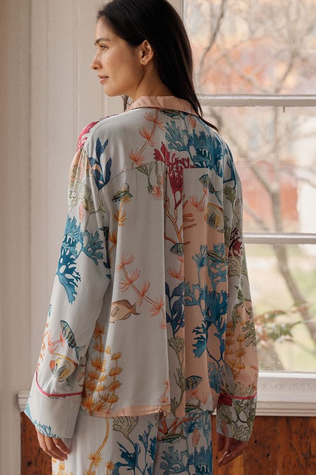 Lyrebird Neela Oversized Pajama Shirt in LB Silky #3