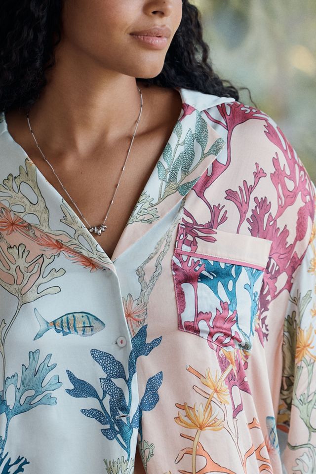Lyrebird Neela Oversized Pajama Shirt in LB Silky #5