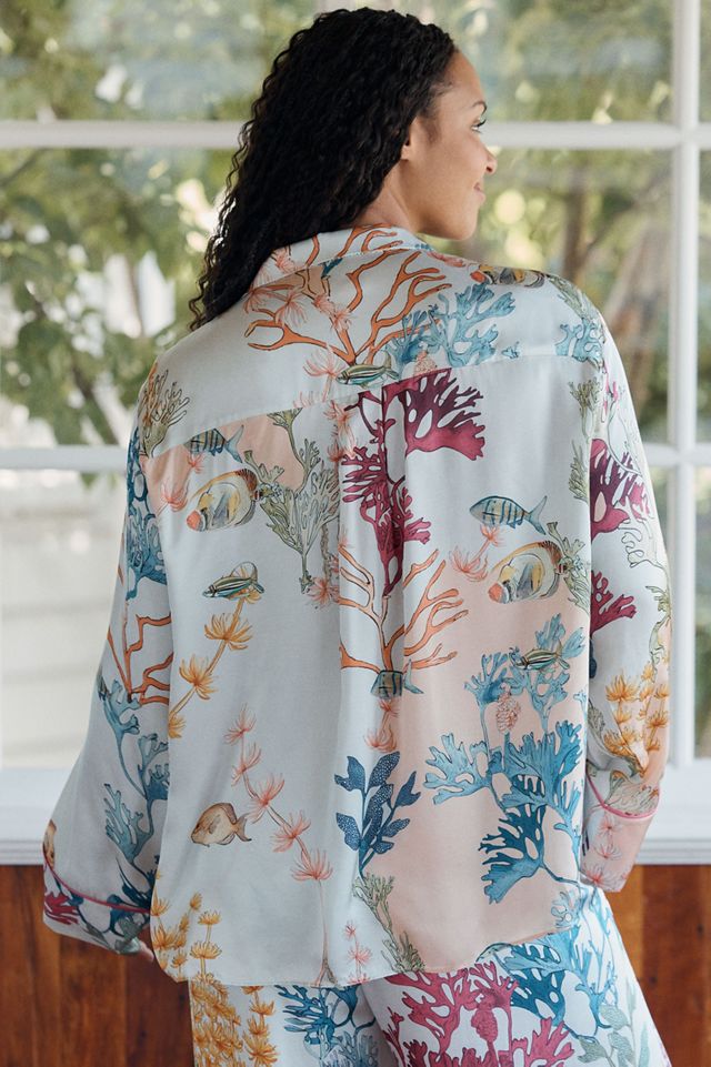 Lyrebird Neela Oversized Pajama Shirt in LB Silky #7