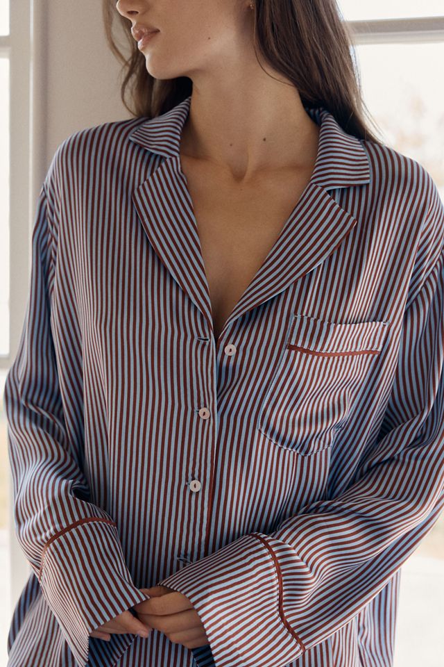 By Anthropologie Oversized Button-Front Pyjama Shirt #1