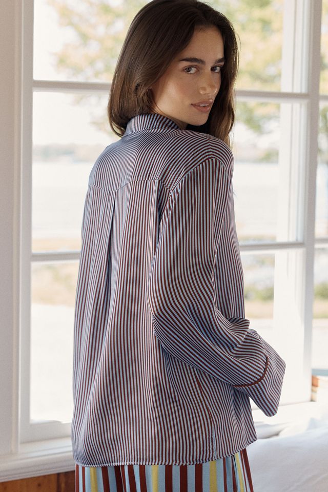 By Anthropologie Oversized Button-Front Pyjama Shirt #2