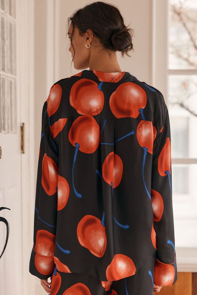 By Anthropologie Oversized Pyjama-Hemd mit Knopfleiste #1