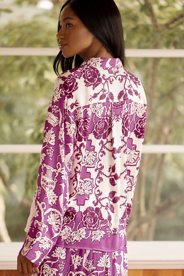 By Anthropologie Oversized Button-Front Pyjama Shirt #3