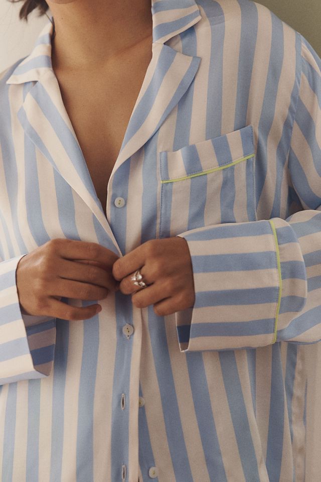 Lyrebird Silky Oversized Pajama Shirt #1