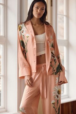 Lyrebird Neela Oversized Pajama Shirt in LB Silky