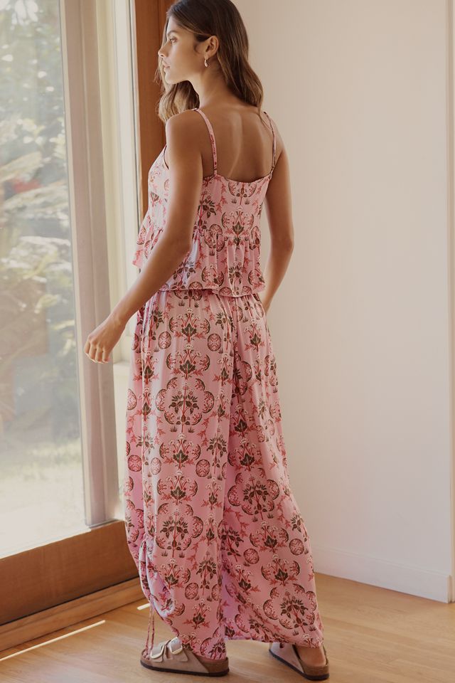 パンツ Anthropologie By Anthropologie Silky Wide-Leg Harem Pants | Anthropologie UK