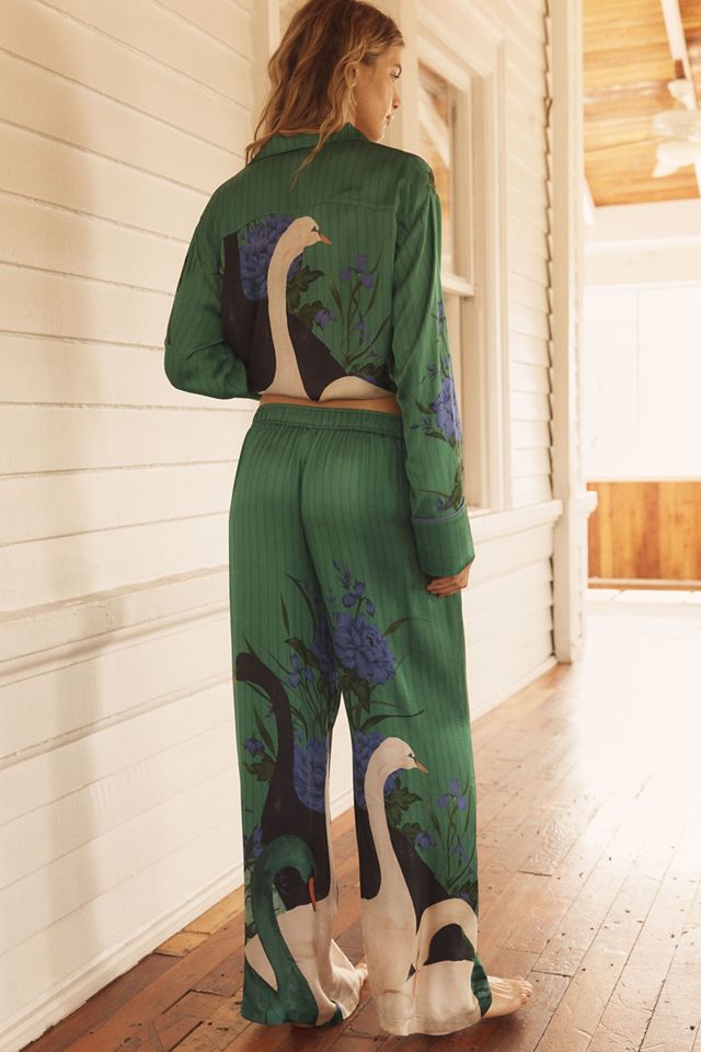 By Anthropologie Silky Pajama Pants