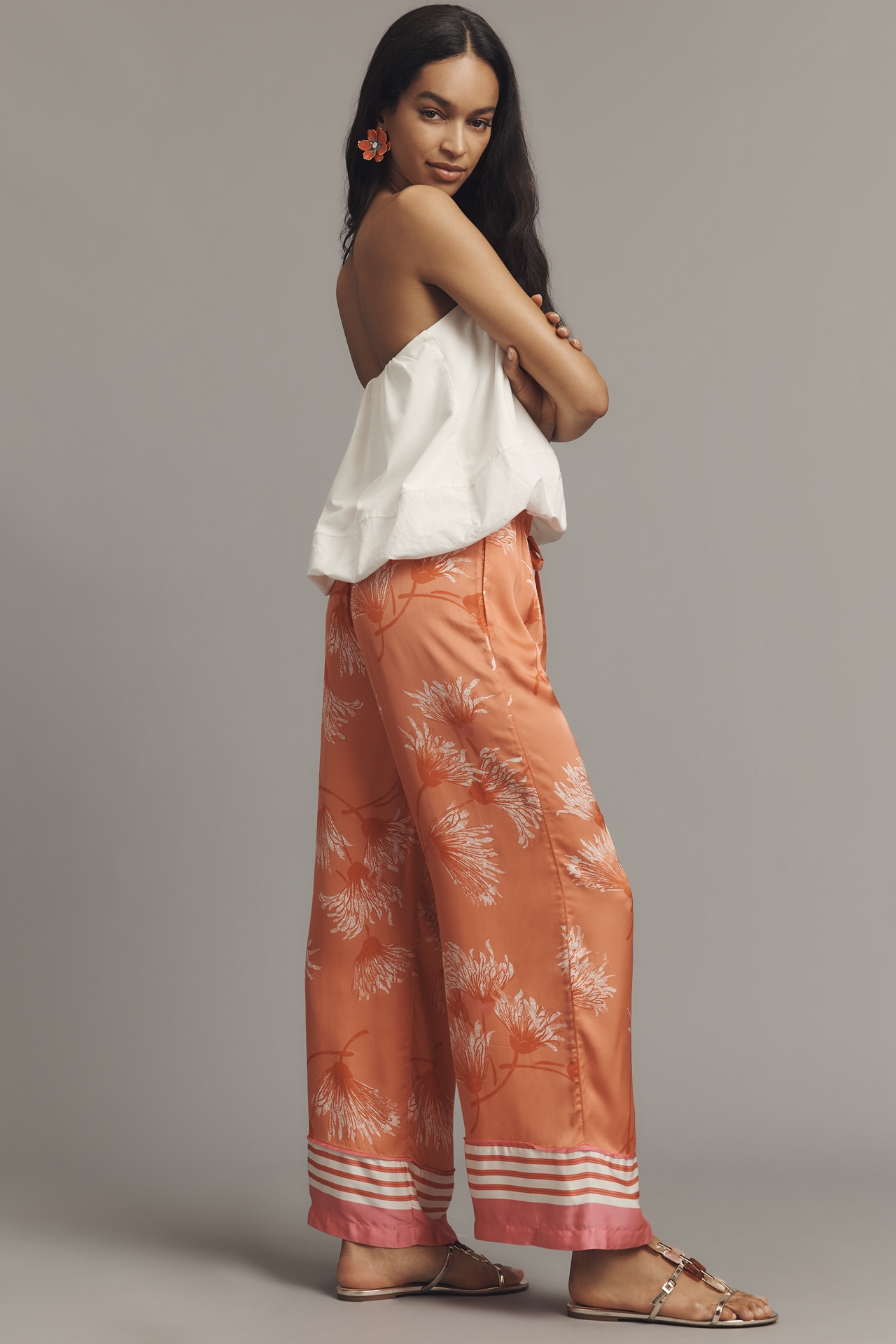 By Anthropologie Silky Pajama Pants