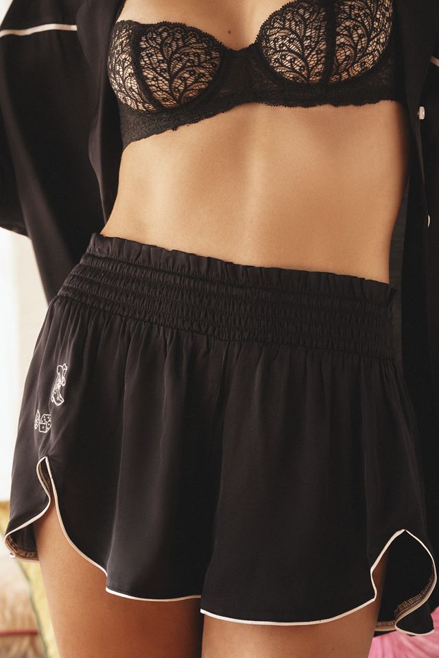 Von Anthropologie Seidige Rüschen Pyjama Shorts #2