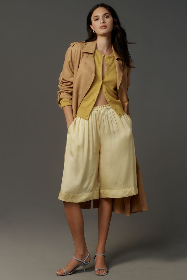 By Anthropologie Silky Culotte Shorts #1