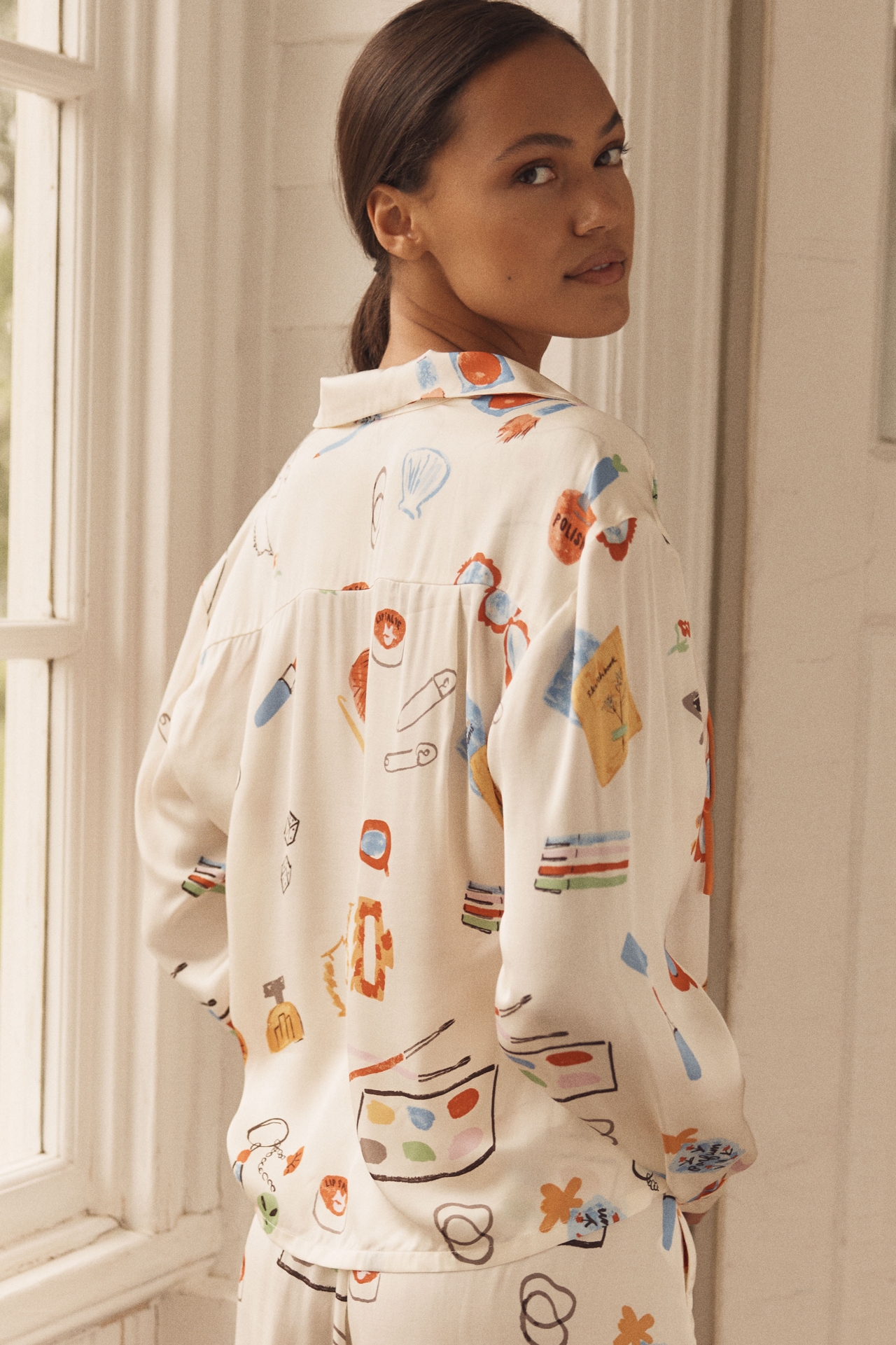 Phthalo Ruth x LyreBird Silky Pullover Top