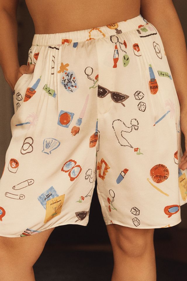 Phthalo Ruth x LyreBird Silky Bermuda Pull-On Shorts #4