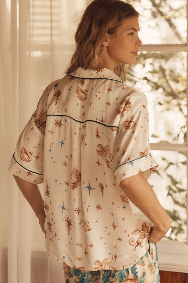 LyreBird Silky Kimono-Sleeve Pajama Top #2