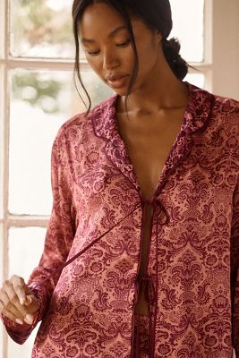LyreBird Palm Reader Pyjama Top in LB Silky