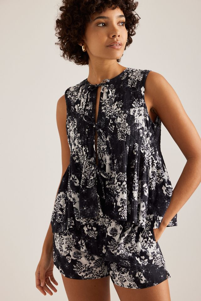 Desmond & Dempsey Completo Canotta e Shorts Plissettati #2