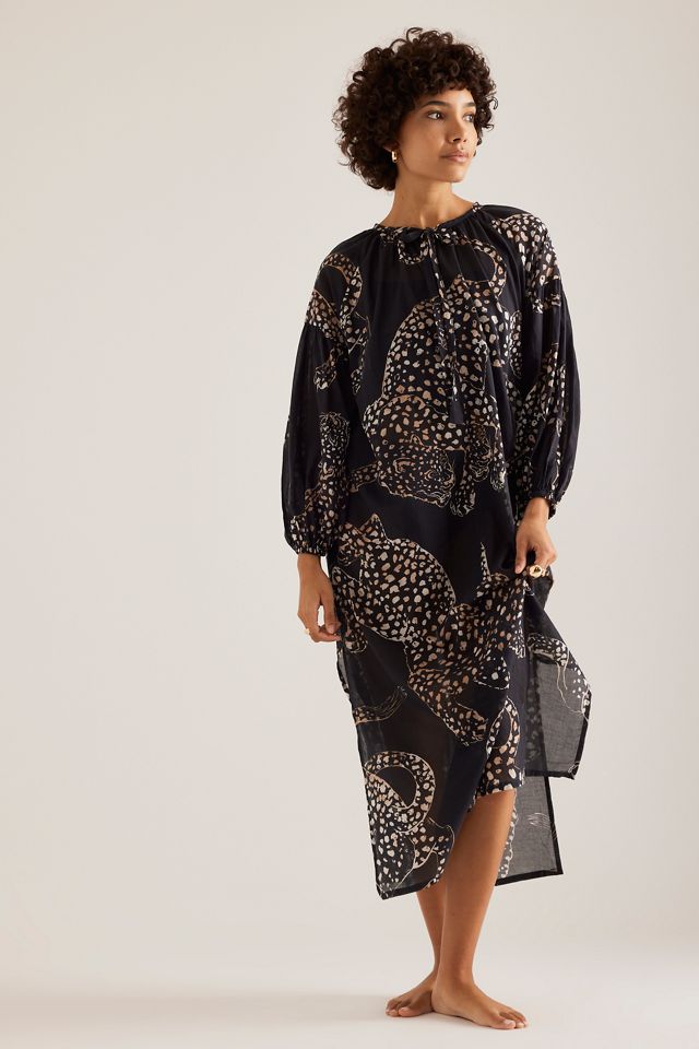 Desmond & Dempsey Kaftan-Nachthemd mit Blouson-Ärmeln #3