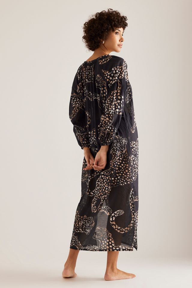 Desmond & Dempsey Kaftan-Nachthemd mit Blouson-Ärmeln #1