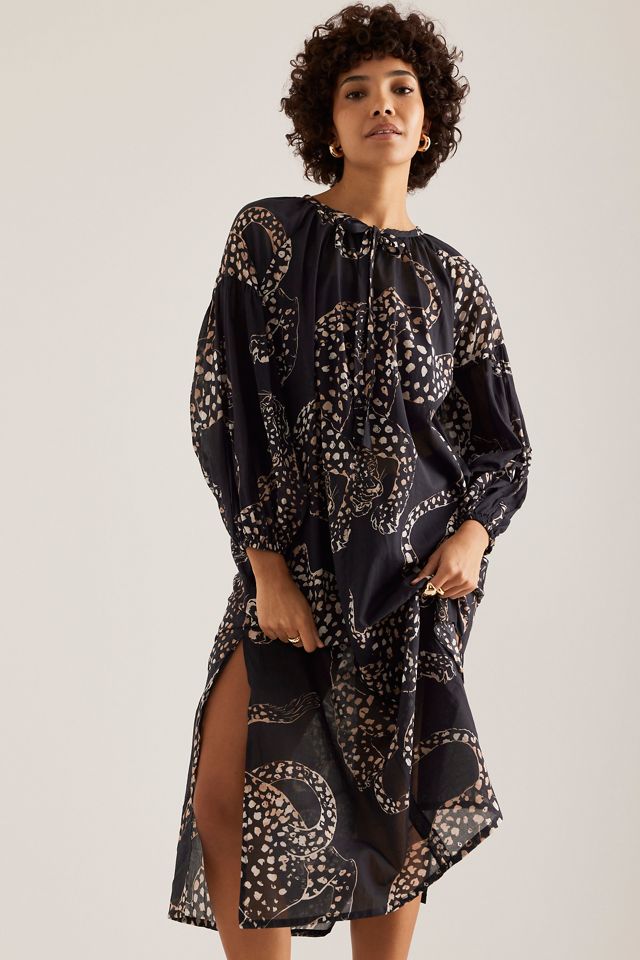 Desmond & Dempsey Kaftan-Nachthemd mit Blouson-Ärmeln #2