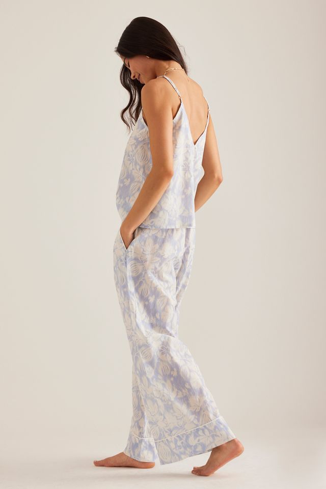 Desmond & Dempsey Cami Top & Wide-Leg Trousers Pyjama Set #1