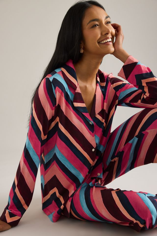 Desmond & Dempsey Milou Jersey Long Pyjama Set #3