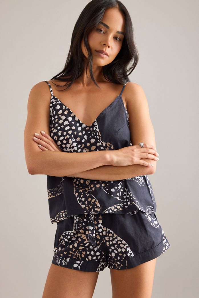 Desmond & Dempsey Jaguar Cami Pyjama Set