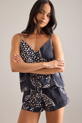 Desmond & Dempsey Jaguar Cami Pyjama Set