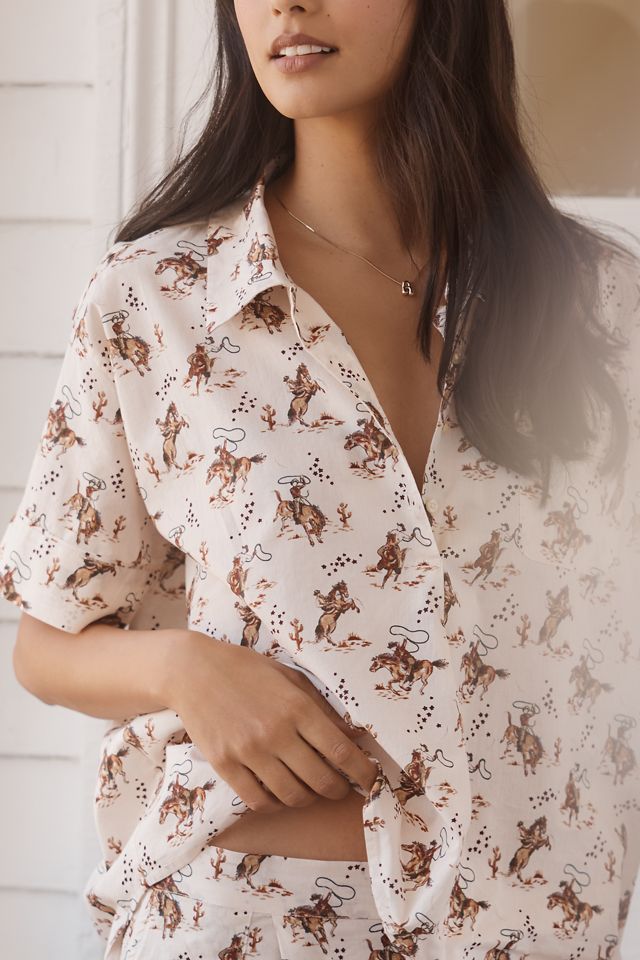 THE GREAT. SLEEP The Short-Sleeve Pajama Shirt #1