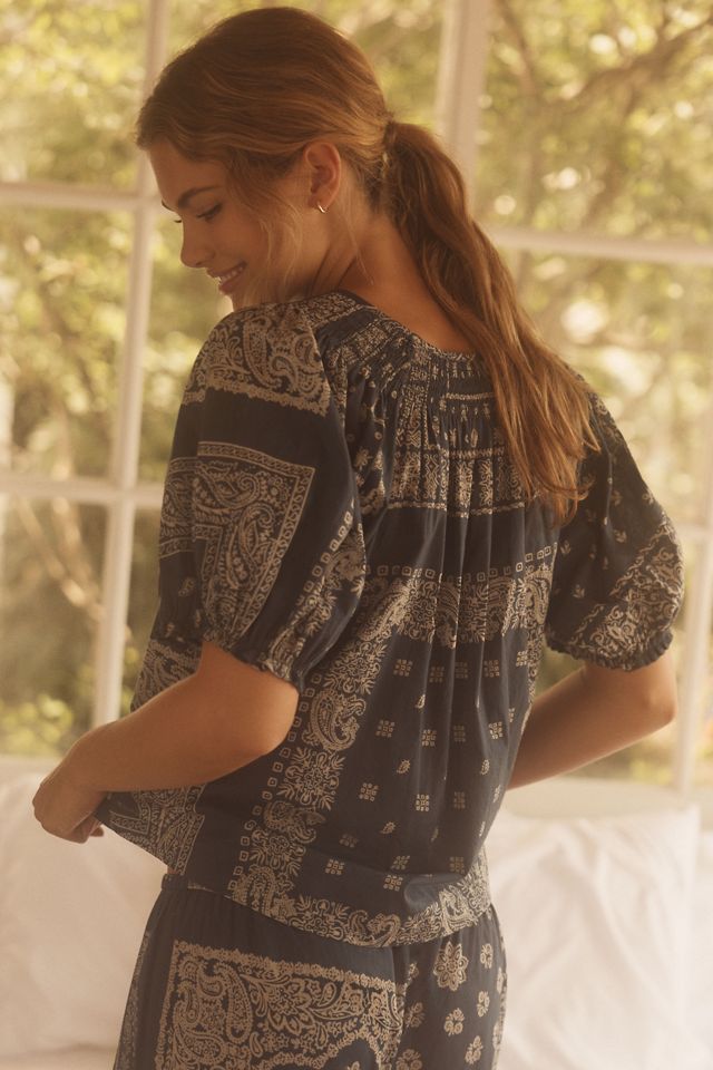 THE GREAT. SLEEP The Smocked Sleep Top #2