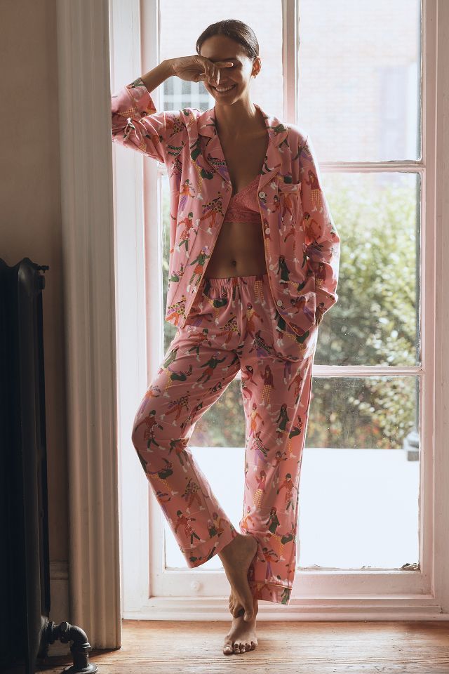 Elegant Elephant Long Sleeve Classic Woven Cotton Poplin PJ Set - Bedhead  Pajamas