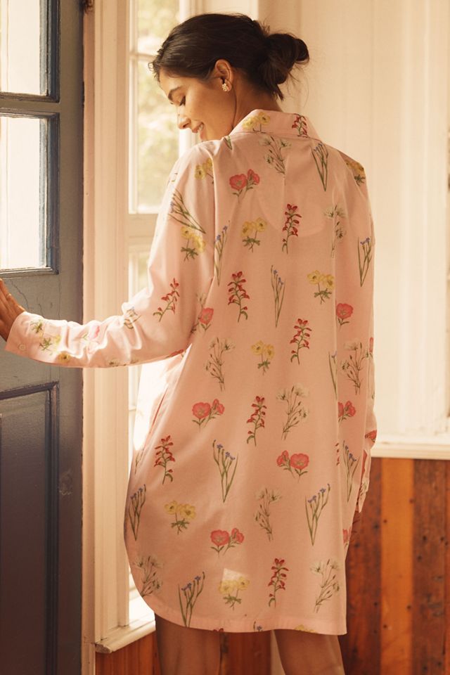 BedHead PJs Plus Western Wildflowers Boyfriend Pajama Shirt #1