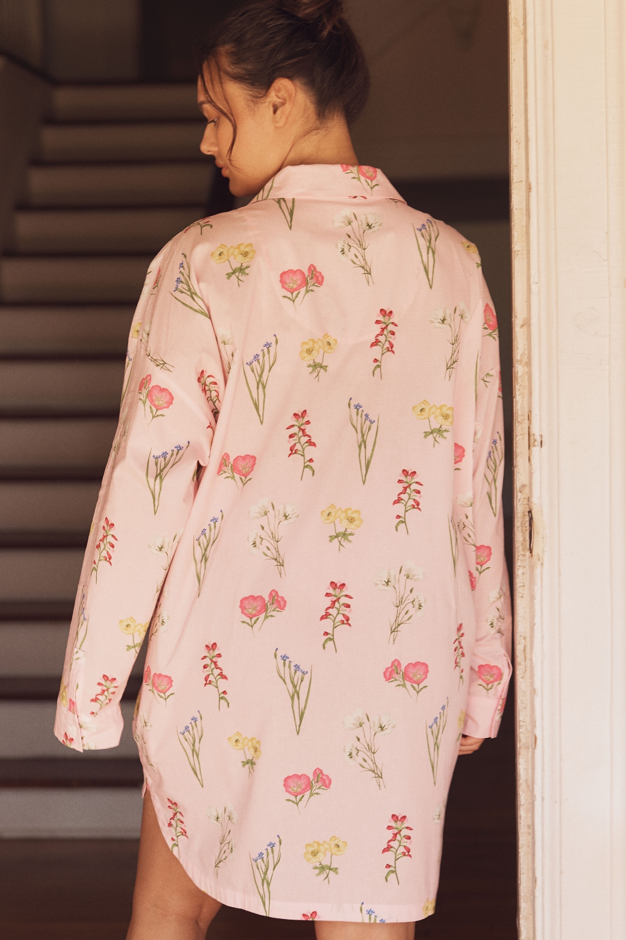 BedHead PJs Plus Western Wildflowers Boyfriend Pajama Shirt