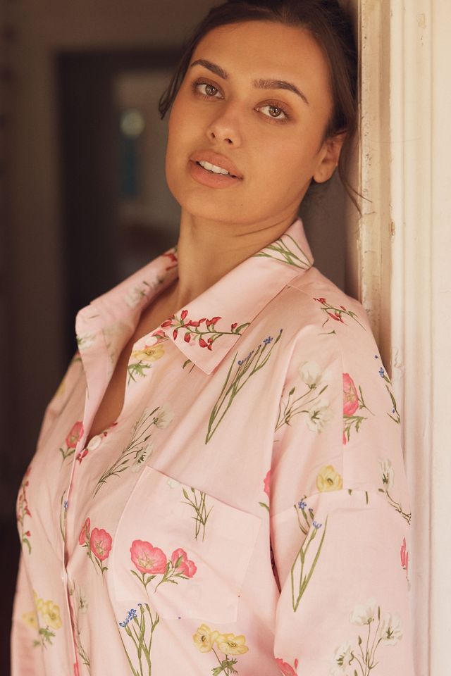 BedHead PJs Plus Western Wildflowers Boyfriend Pajama Shirt #6