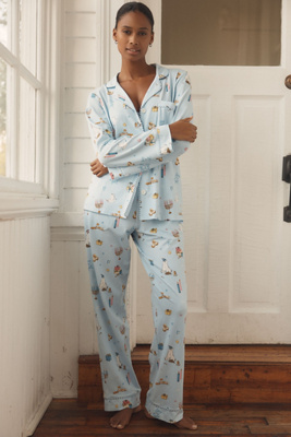 Bedhead Love And Light Pajama Set In Blue