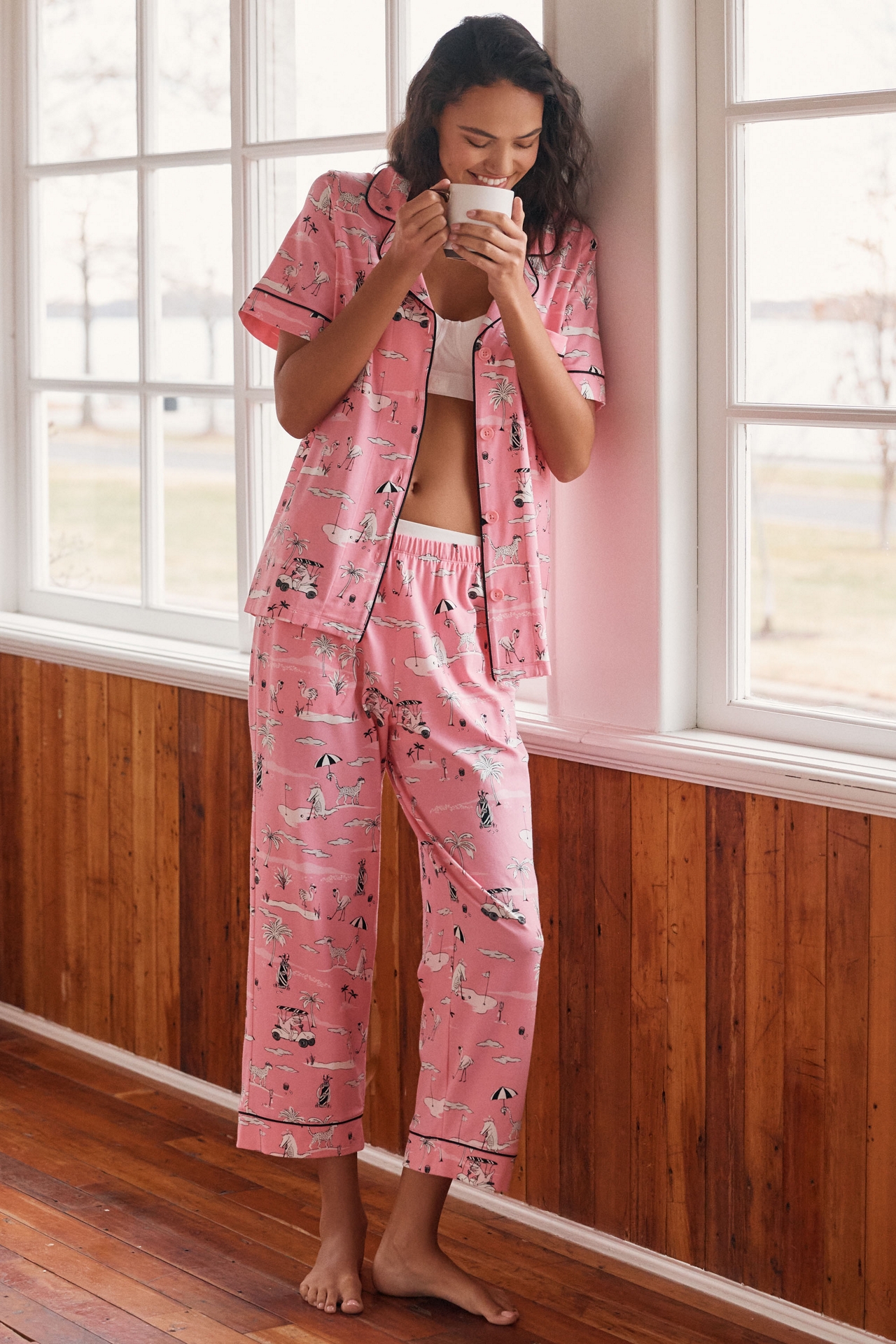 BedHead PJs Putting Pink Organic Cotton Pajama Set