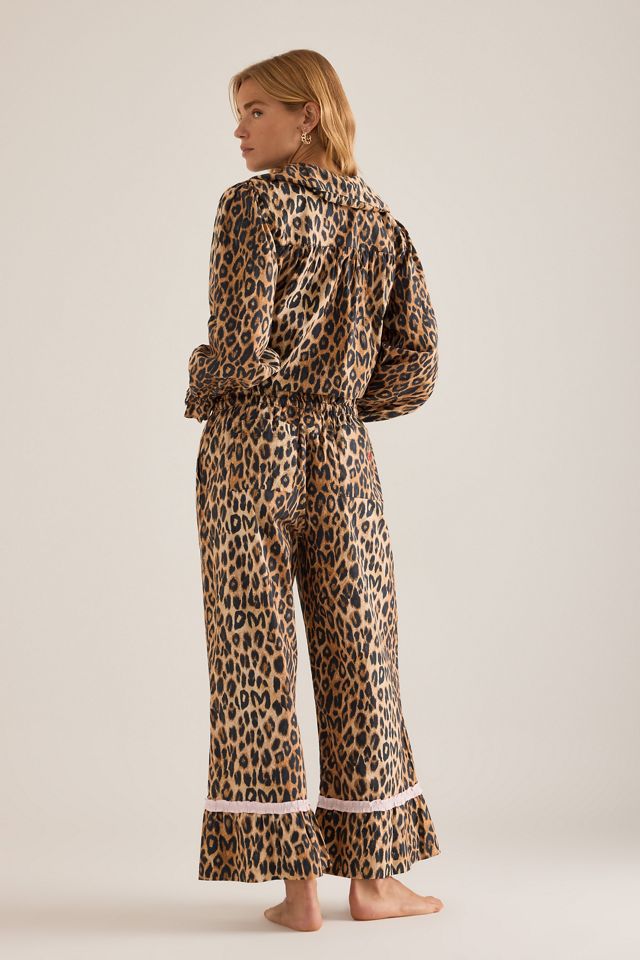 Damson Madder Felice Leoparden-Pyjama-Set #4
