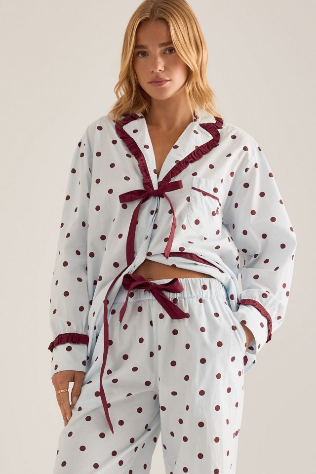 Ensemble de pyjama à pois Antonella Damson Madder #3