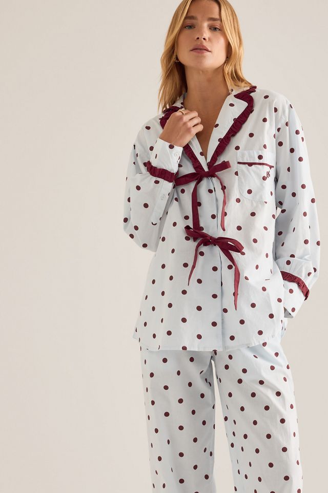 Ensemble de pyjama à pois Antonella Damson Madder #2