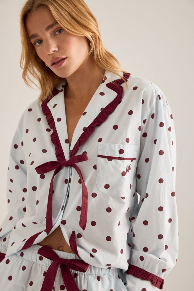 Ensemble de pyjama à pois Antonella Damson Madder #1