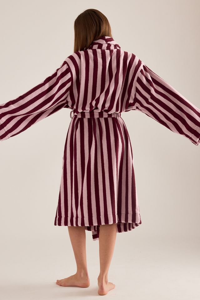 Damson Madder Towelling Robe | Anthropologie UK