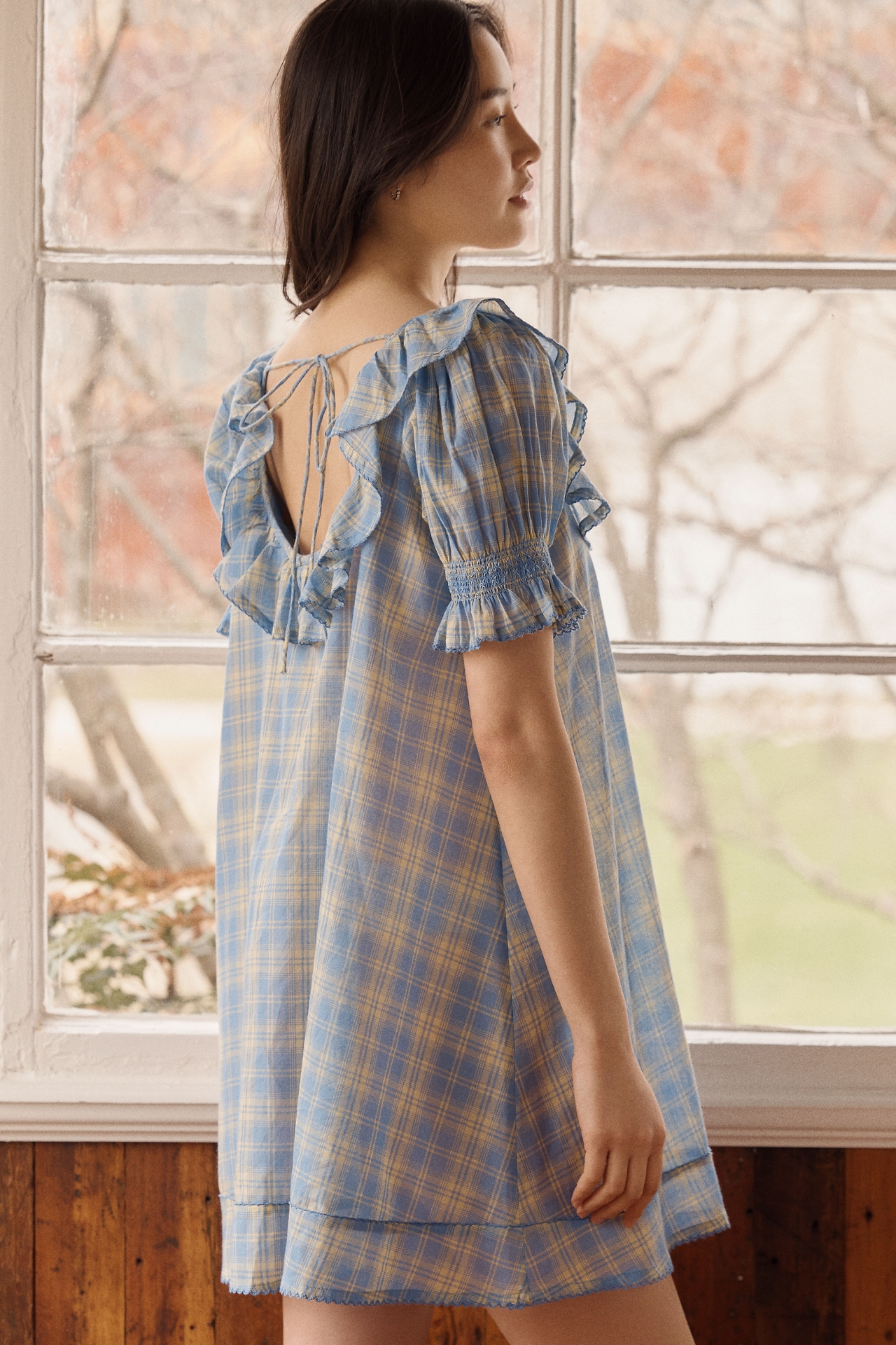 Damson Madder Harlow Cotton Mini Dress