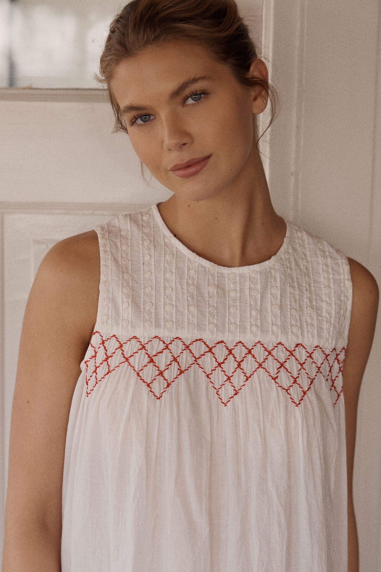 Damson Madder Ambrose Cotton Midi Dress