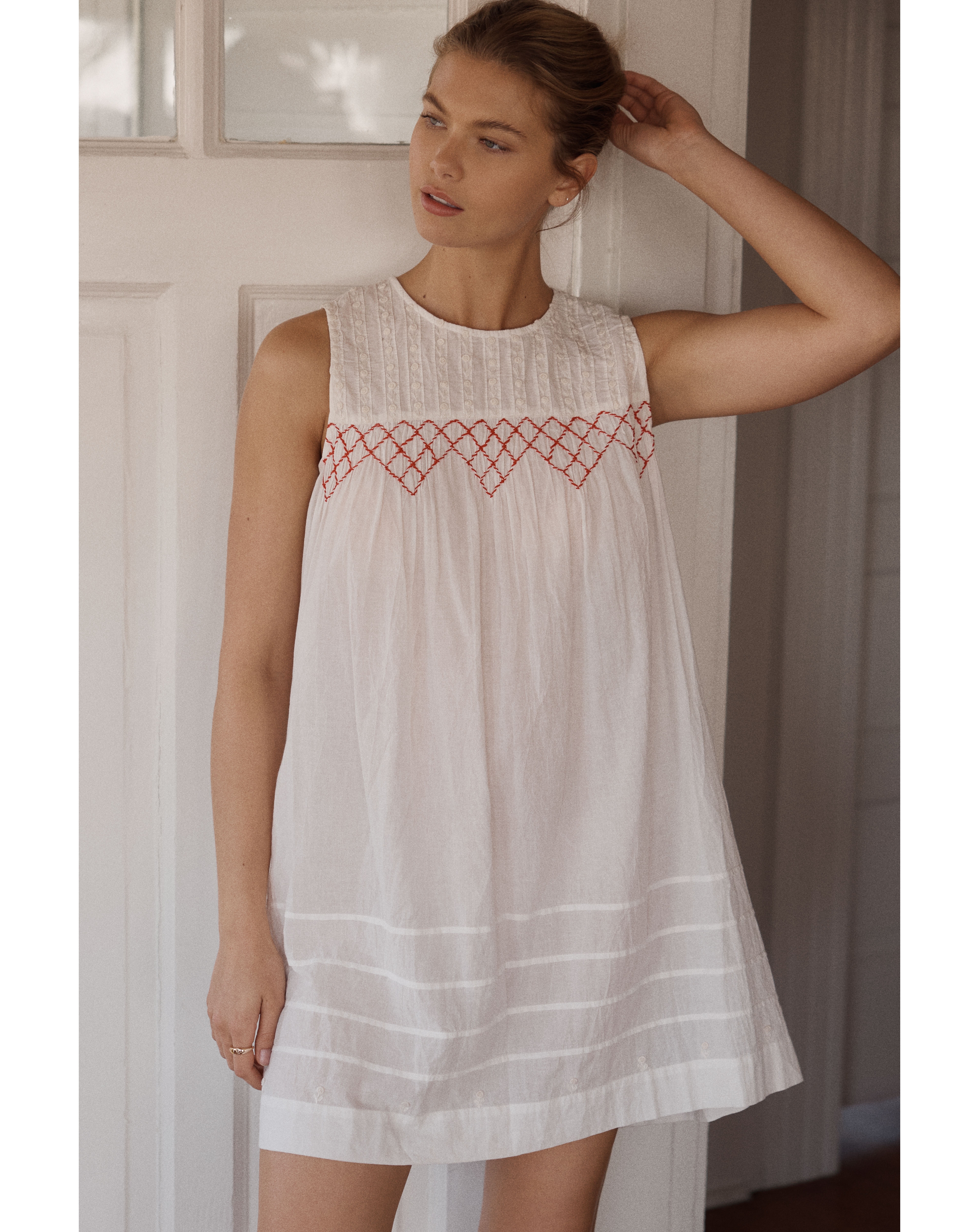 Damson Madder Ambrose 100% Cotton Midi Dress