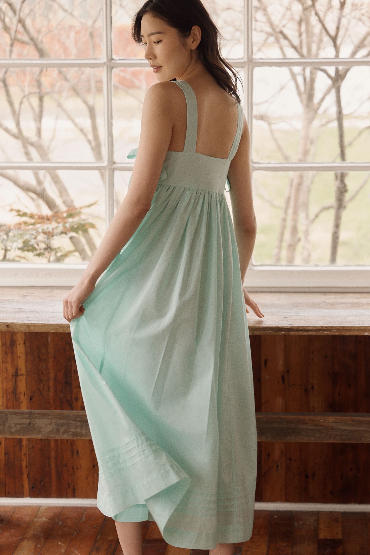 Damson Madder Aspen Cotton Midi Dress