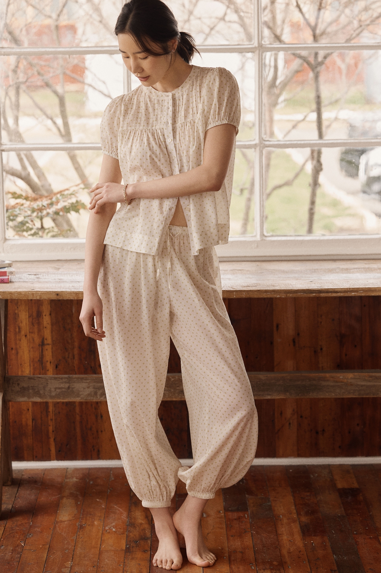 Damson Madder Meadow Cotton Boxy Top