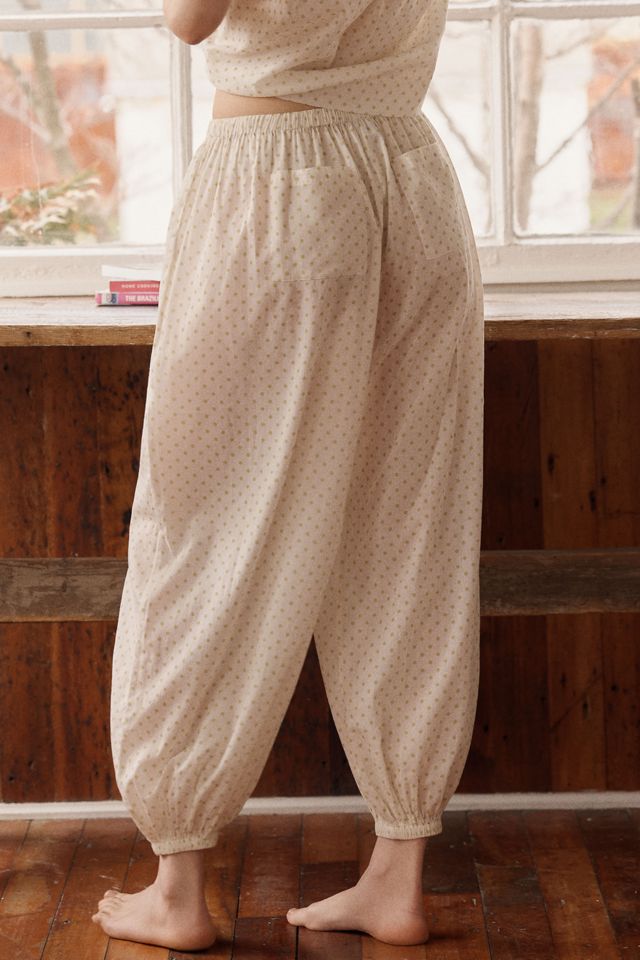 madder madder ミルキー　キャンディードットパンツ Damson Madder Meadow Cotton Balloon Pants | Anthropologie