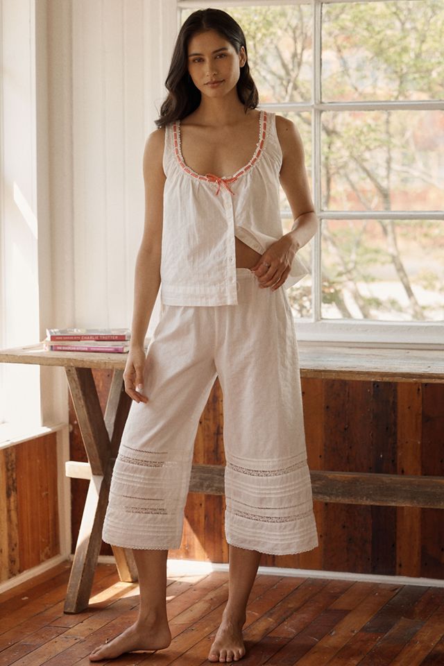 Damson Madder Elodie Cotton Button Front Cami | Anthropologie